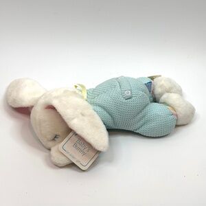 NWT Vintage 90s Eden Sleepy Plush Baby's Bunny Rabbit Pastel 12"